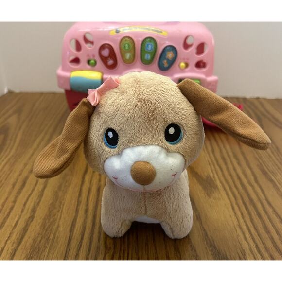 VTech Care For Me Learning Pet Carrier, Pink. Lights Sounds Interactive w/Dog - Picture 2 of 16